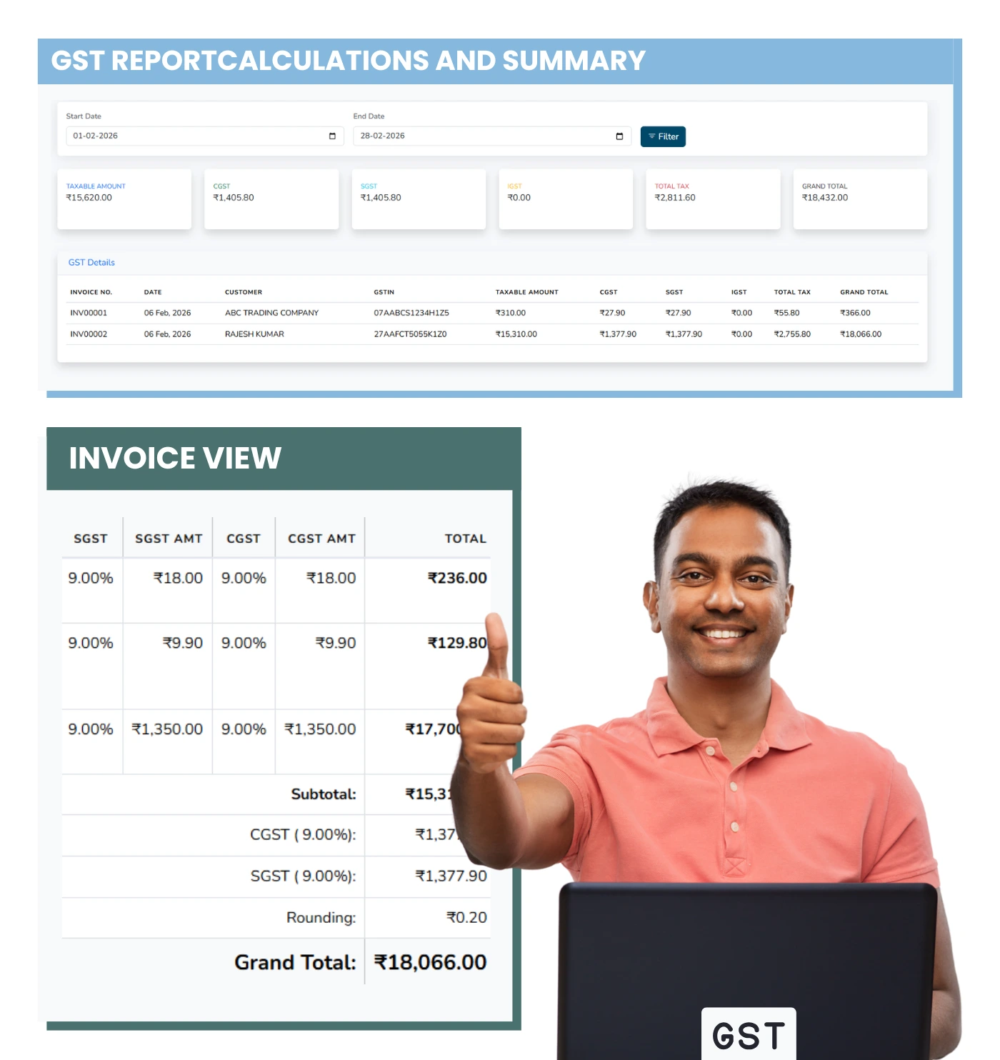 GST Management Dashboard